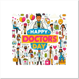 Happy doctor day Posters and Art